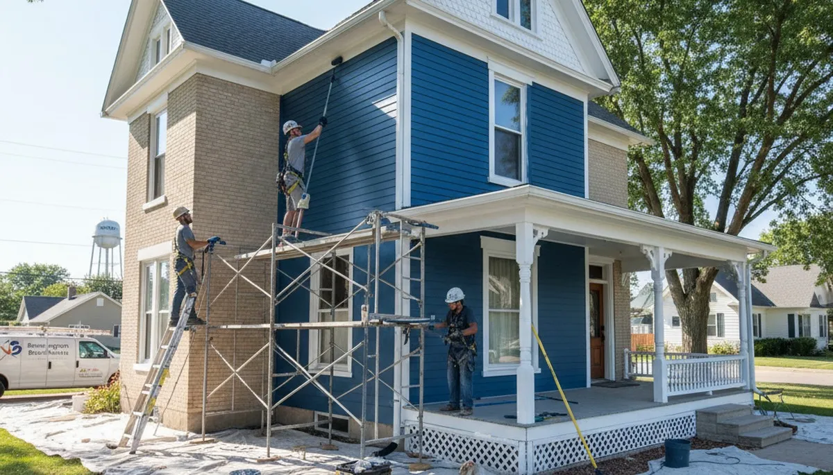 Professional painting crew serving Omaha, NE for interior and exterior house painting services