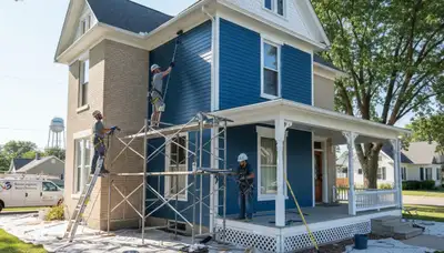 Professional painting crew serving Omaha, NE for interior and exterior house painting services
