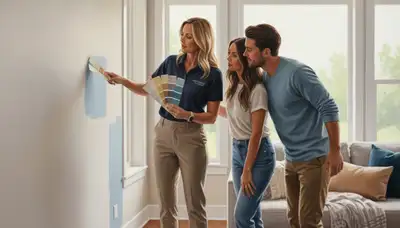 Omaha, NE paint color consultation for homeowners choosing durable interior and exterior palettes