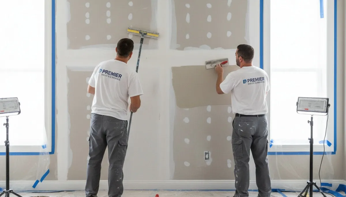 Omaha, NE drywall repair by Omaha Paint Pros for cracks, dents, and water damage on walls and ceilings