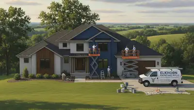 Painting contractor in Omaha, NE providing professional interior and exterior painting services