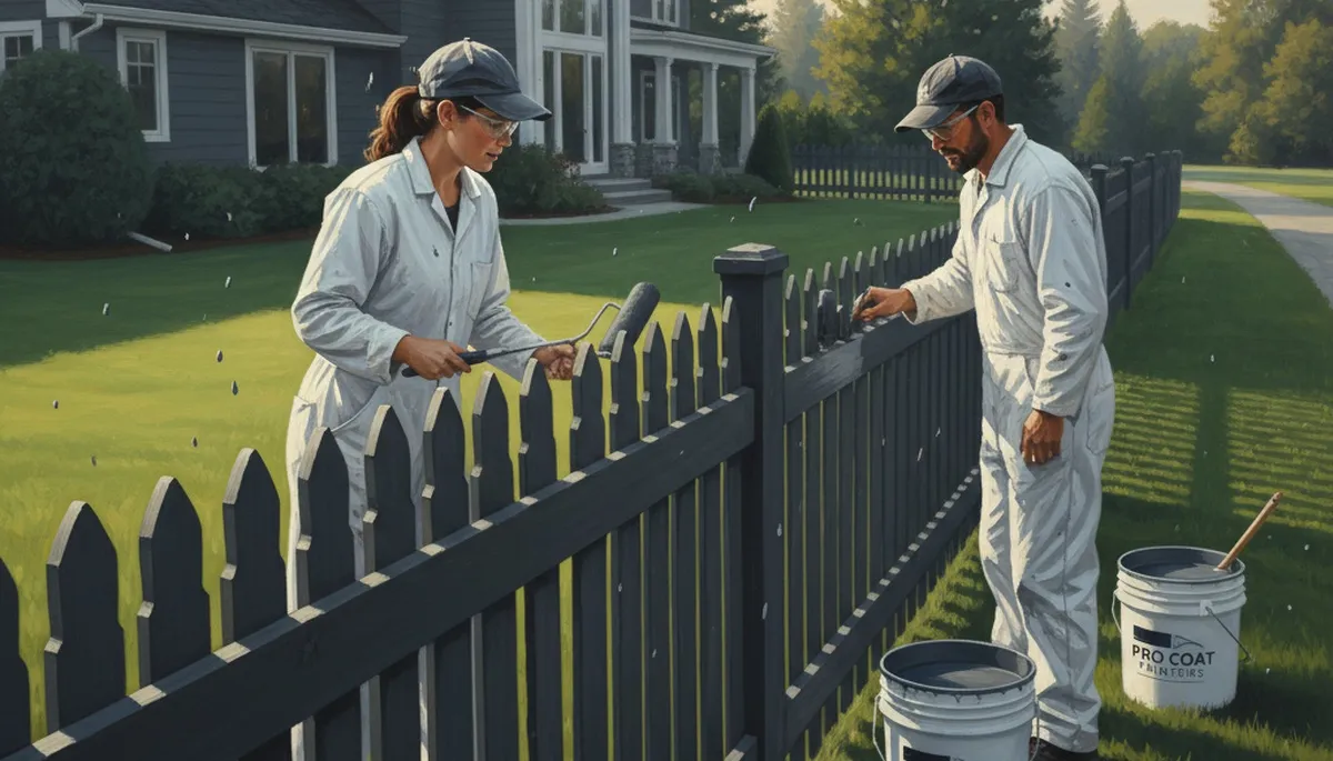 Professional fence painting in Omaha, NE for weather-resistant wood protection
