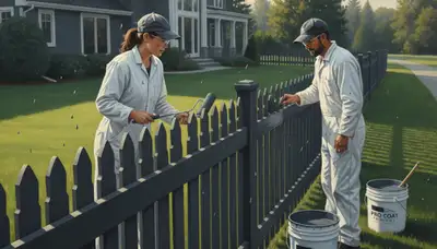 Professional fence painting in Omaha, NE for weather-resistant wood protection