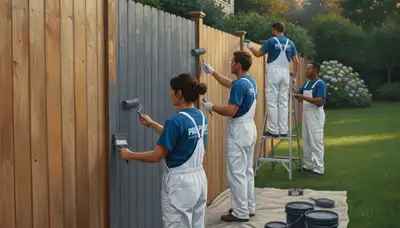 Fence painting in Omaha, NE for weather-resistant wood protection and a clean, durable finish