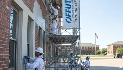 Painter applying interior paint in Omaha, NE for a professional home painting service