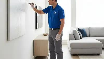 Omaha, NE painters performing professional paint touch-ups for homes and businesses