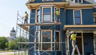 Painting contractor in Omaha, NE providing professional interior and exterior house painting services