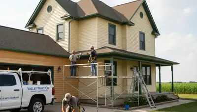 Professional painting team serving Omaha, NE for interior and exterior house painting services
