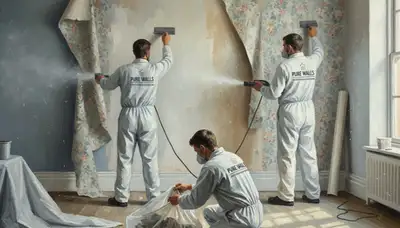 Professional wallpaper removal prep in Omaha, NE for clean, smooth wall painting results