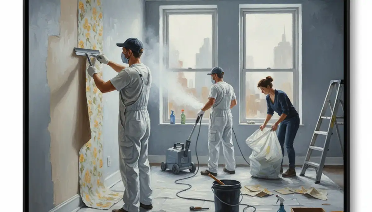 Professional wallpaper removal service in Omaha, NE for clean wall prep in older homes