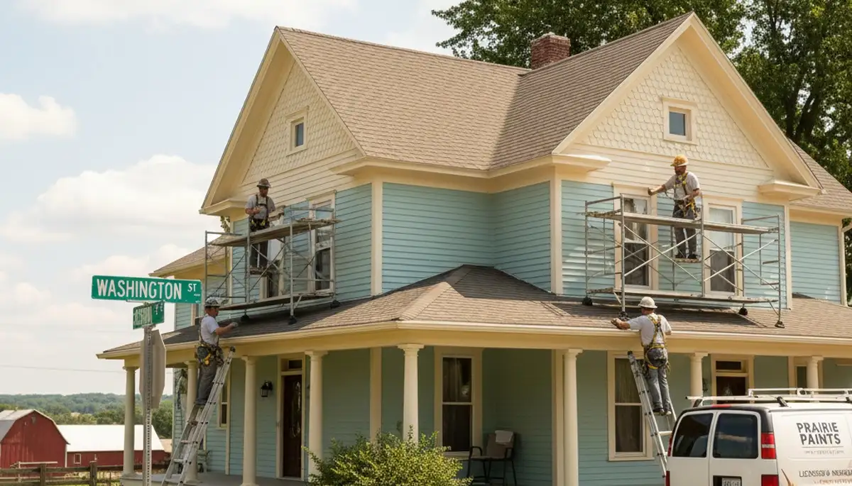 Professional painting contractor in Omaha, NE providing interior and exterior painting services